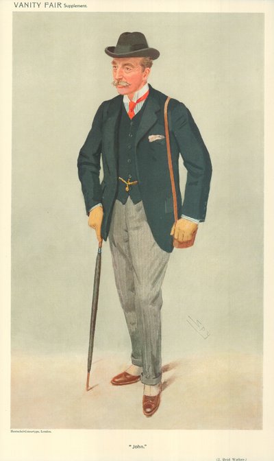 Sr. J Reid Walker, John, 12 de mayo de 1909, caricatura de Vanity Fair de Leslie Matthew Ward